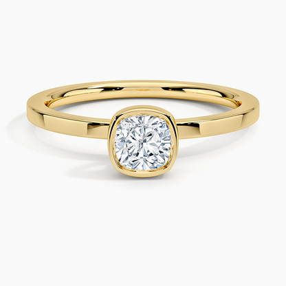 1/2Ct Cushion Lab Grown Diamond Solitaire Ring