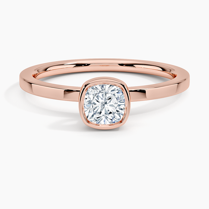 1/2Ct Cushion Lab Grown Diamond Solitaire Ring