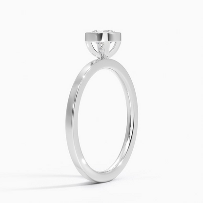 1/2Ct Cushion Lab Grown Diamond Solitaire Ring