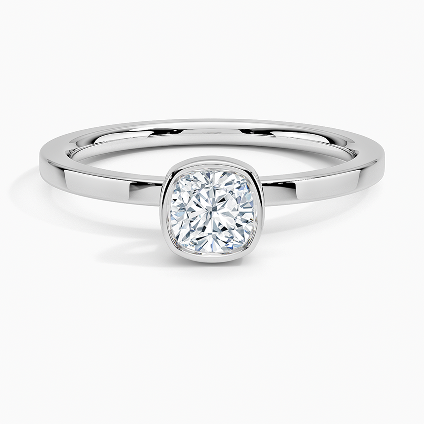 1/2Ct Cushion Lab Grown Diamond Solitaire Ring