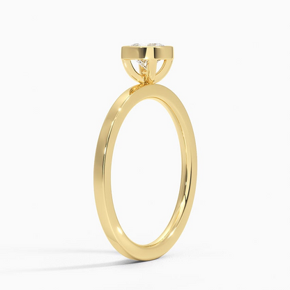 1/2Ct Cushion Lab Grown Diamond Solitaire Ring