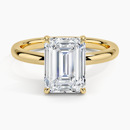 21/2Ct Emerald Lab Grown Diamond Solitaire Engagement Ring