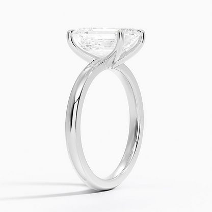 21/2Ct Emerald Lab Grown Diamond Solitaire Engagement Ring
