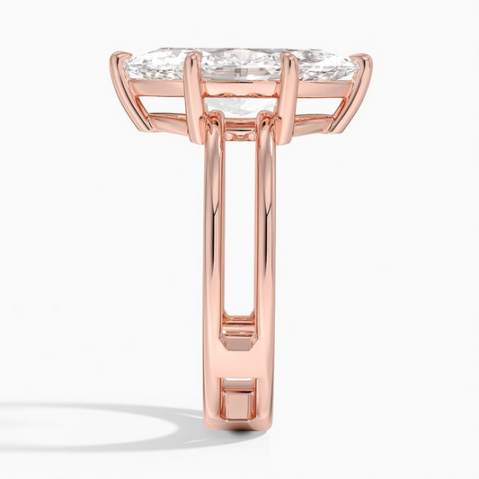 3Ct Marquise Lab Grown Diamond Solitaire Engagement Ring