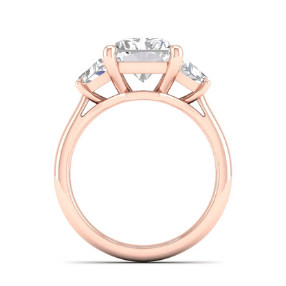 5 CTW Three Stone Lab Grown Diamond Women Ring