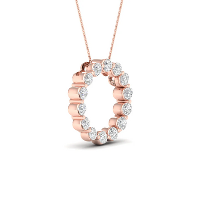 1.00CTW Lab Grown Diamond Classic Circle Pendant