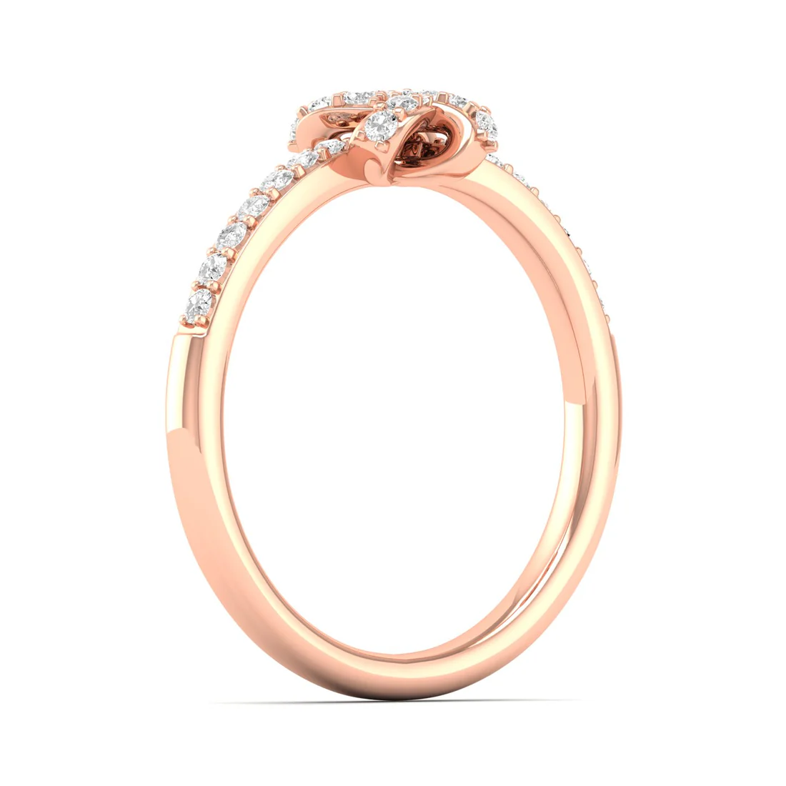 0.23Ctw Lab Grown Diamond Half Eternity Fashion Ring