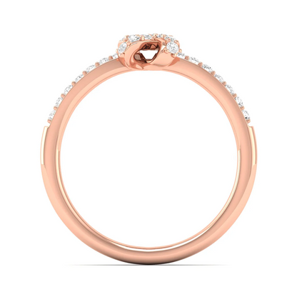 0.23Ctw Lab Grown Diamond Half Eternity Fashion Ring