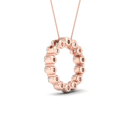 1.00CTW Lab Grown Diamond Classic Circle Pendant