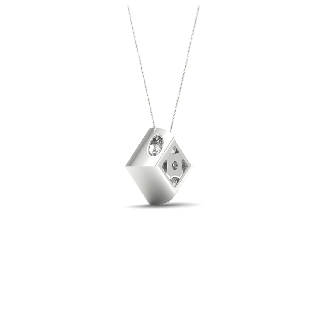 0.50 CTW Lab Grown Diamond Princess Cut Pendant