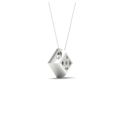 0.50 CTW Lab Grown Diamond Princess Cut Pendant