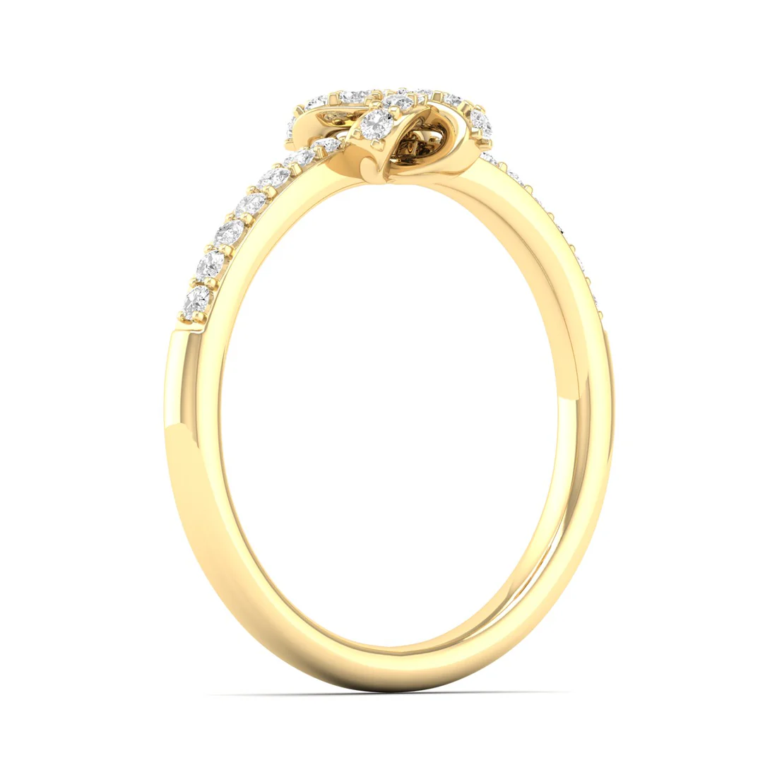 0.23Ctw Lab Grown Diamond Half Eternity Fashion Ring