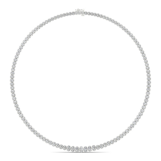 22CTW Lab Grown Diamond Tennis Chain Necklace