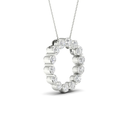 1.00CTW Lab Grown Diamond Classic Circle Pendant