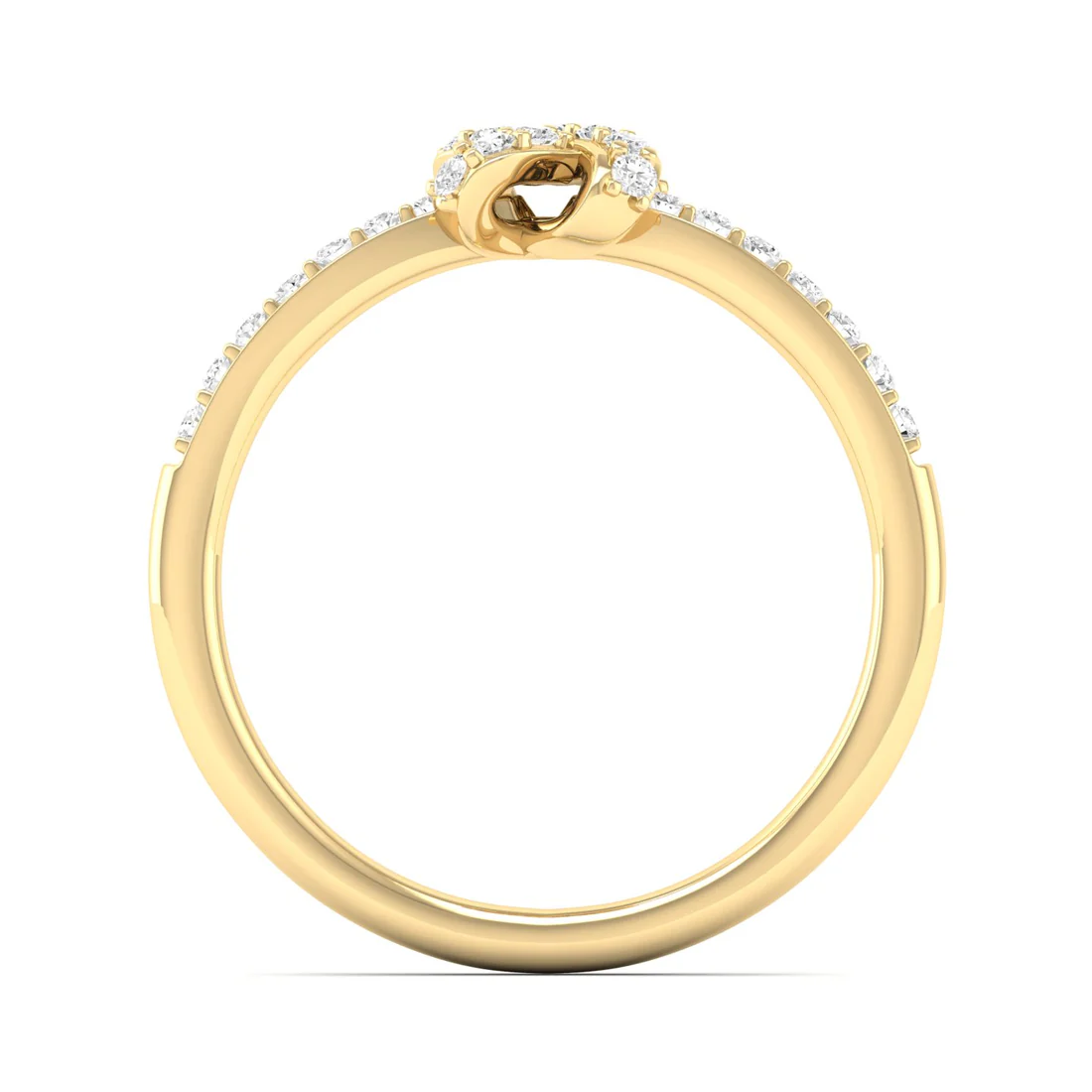 0.23Ctw Lab Grown Diamond Half Eternity Fashion Ring