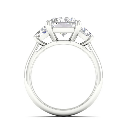 5 CTW Three Stone Lab Grown Diamond Women Ring