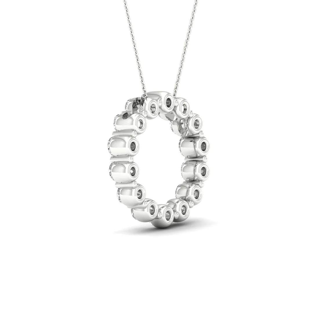 1.00CTW Lab Grown Diamond Classic Circle Pendant