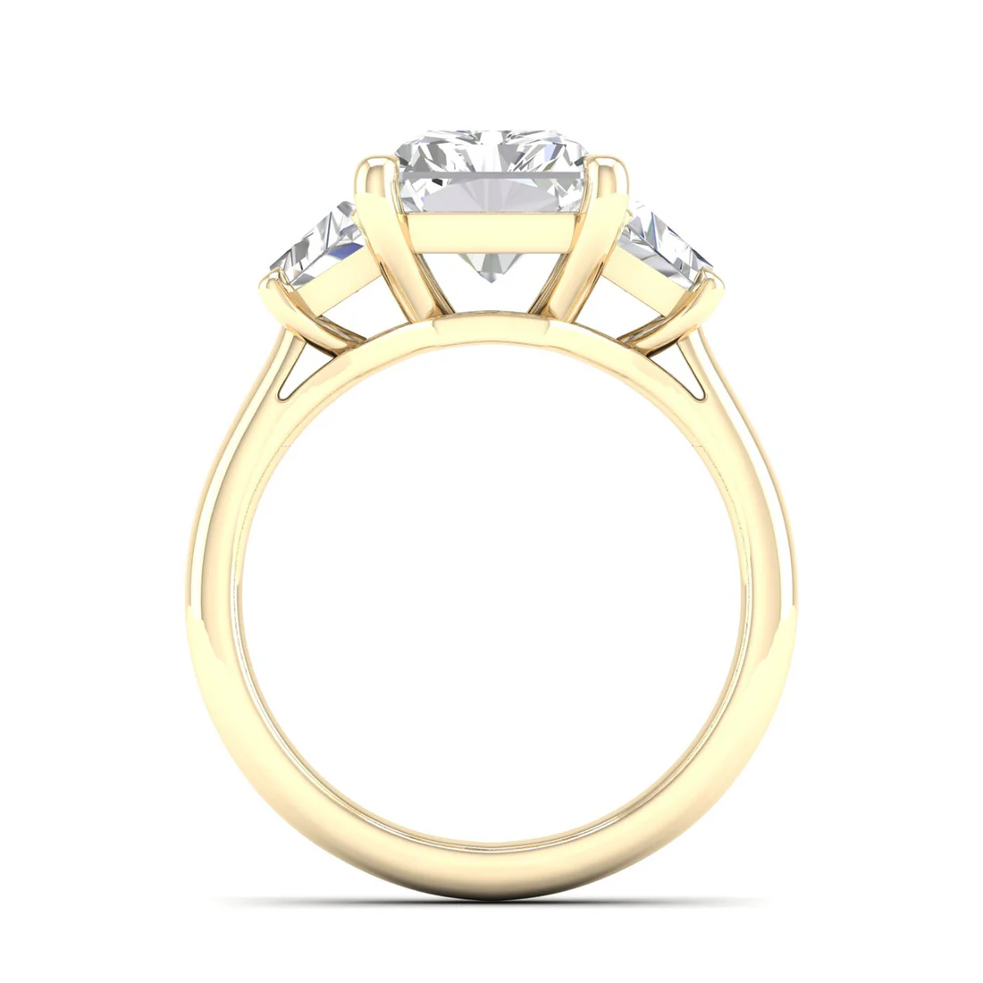 5 CTW Three Stone Lab Grown Diamond Women Ring