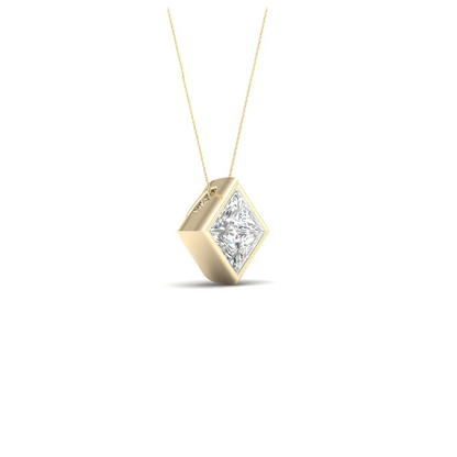 0.50 CTW Lab Grown Diamond Princess Cut Pendant