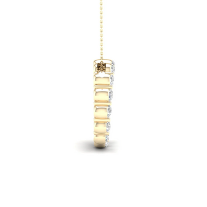 1.00CTW Lab Grown Diamond Classic Circle Pendant
