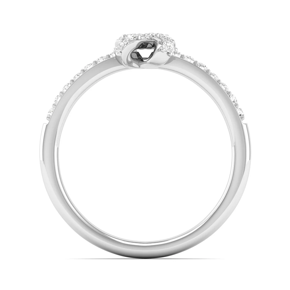 0.23Ctw Lab Grown Diamond Half Eternity Fashion Ring