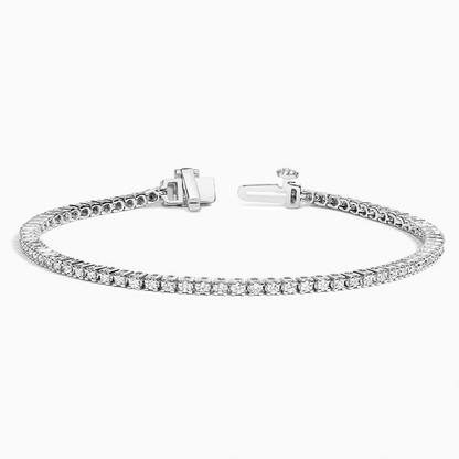 1CTW 7 inch Round Lab Grown Diamond Line Tennis Bracelet
