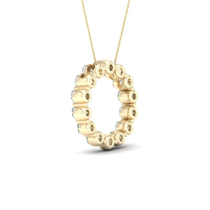 1.00CTW Lab Grown Diamond Classic Circle Pendant