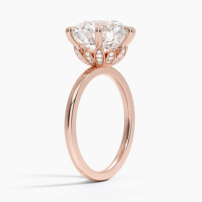 5Ct Round Lab Grown Diamond Six Prong Solitaire Ring