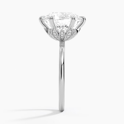5Ct Round Lab Grown Diamond Six Prong Solitaire Ring