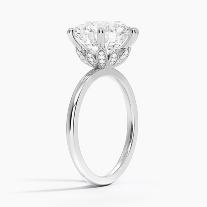 5Ct Round Lab Grown Diamond Six Prong Solitaire Ring