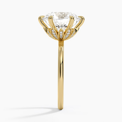 5Ct Round Lab Grown Diamond Six Prong Solitaire Ring