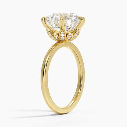 5Ct Round Lab Grown Diamond Six Prong Solitaire Ring