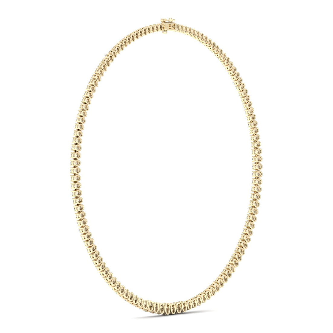 20CTW Lab Grown Diamond Tennis Chain Necklace For Women