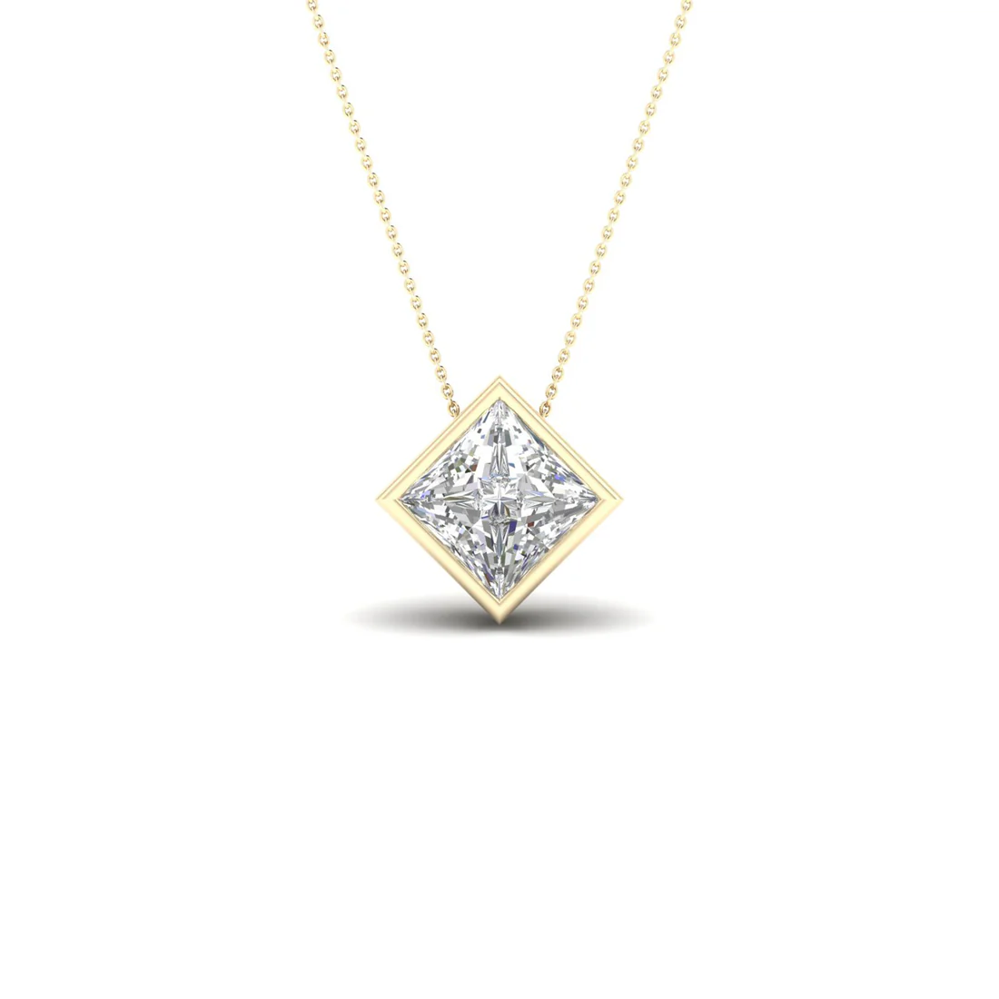 1 CTW Lab Grown Diamond Bezel Set Pendant