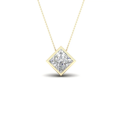 1 CTW Lab Grown Diamond Bezel Set Pendant