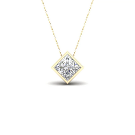1 CTW Lab Grown Diamond Bezel Set Pendant