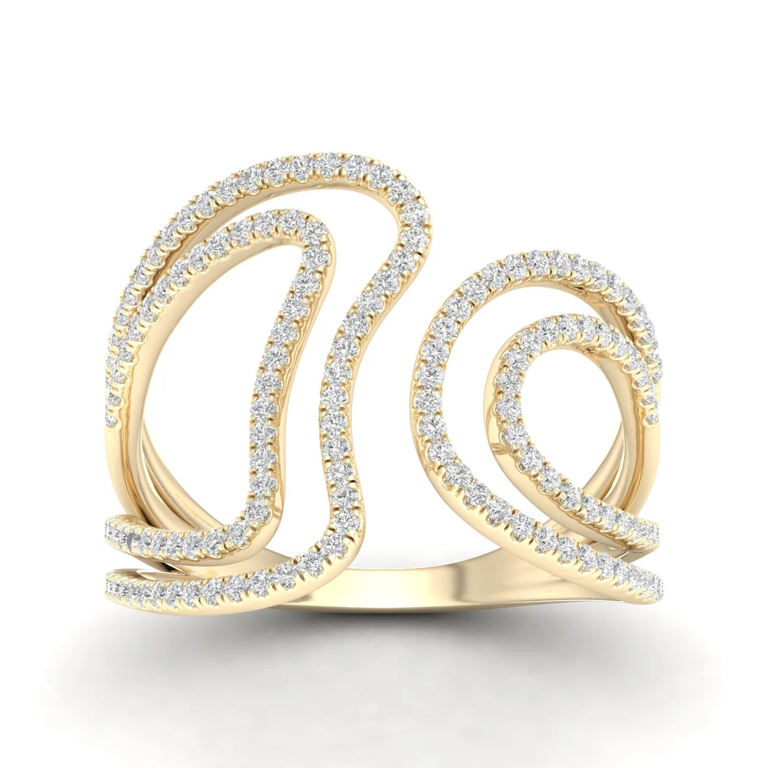0.40Ctw Round  Lab Grown Diamond Cocktail Ring Band