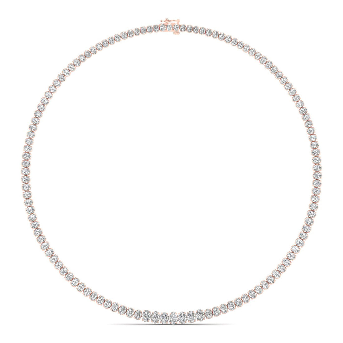 20CTW Lab Grown Diamond Tennis Chain Necklace For Women