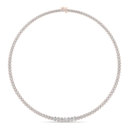20CTW Lab Grown Diamond Tennis Chain Necklace For Women