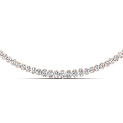 20CTW Lab Grown Diamond Tennis Chain Necklace For Women