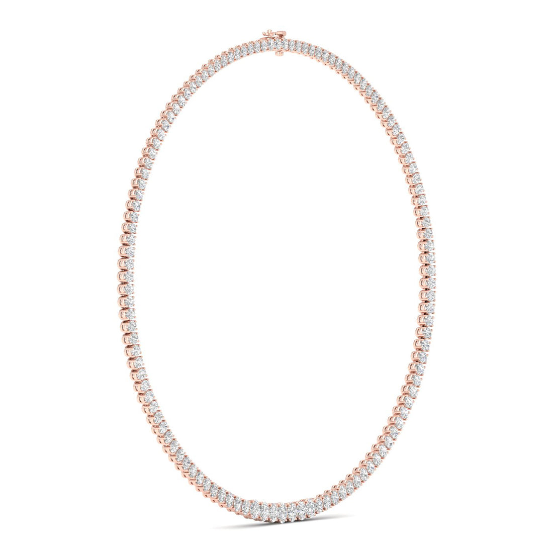 20CTW Lab Grown Diamond Tennis Chain Necklace For Women