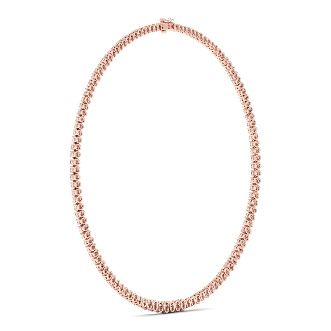 20CTW Lab Grown Diamond Tennis Chain Necklace For Women