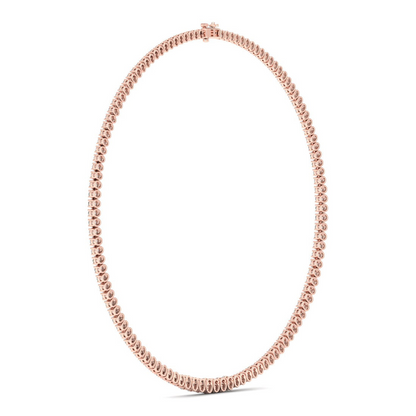 20CTW Lab Grown Diamond Tennis Chain Necklace For Women