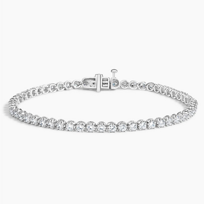 2CTW 6.5 inch Round Cut Certified Lab Grown Diamond Tennis Bracelet