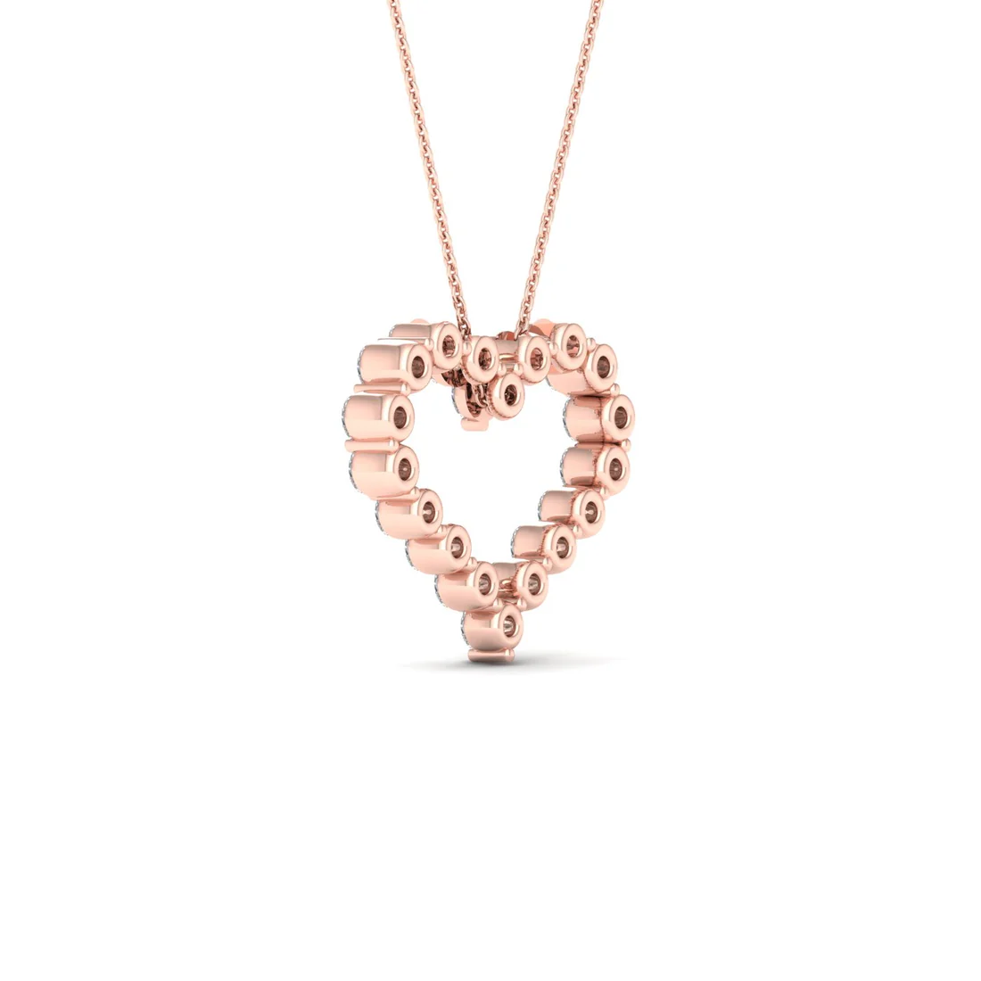 2.00CTW Lab Grown Diamond Heart Pendant