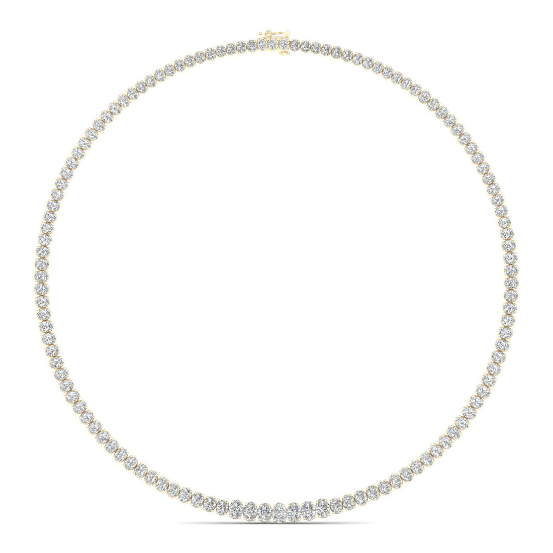 20CTW Lab Grown Diamond Tennis Chain Necklace For Women