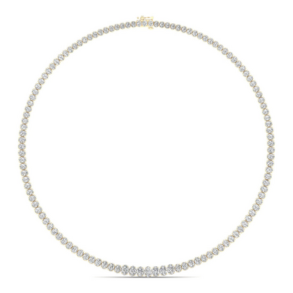 20CTW Lab Grown Diamond Tennis Chain Necklace For Women