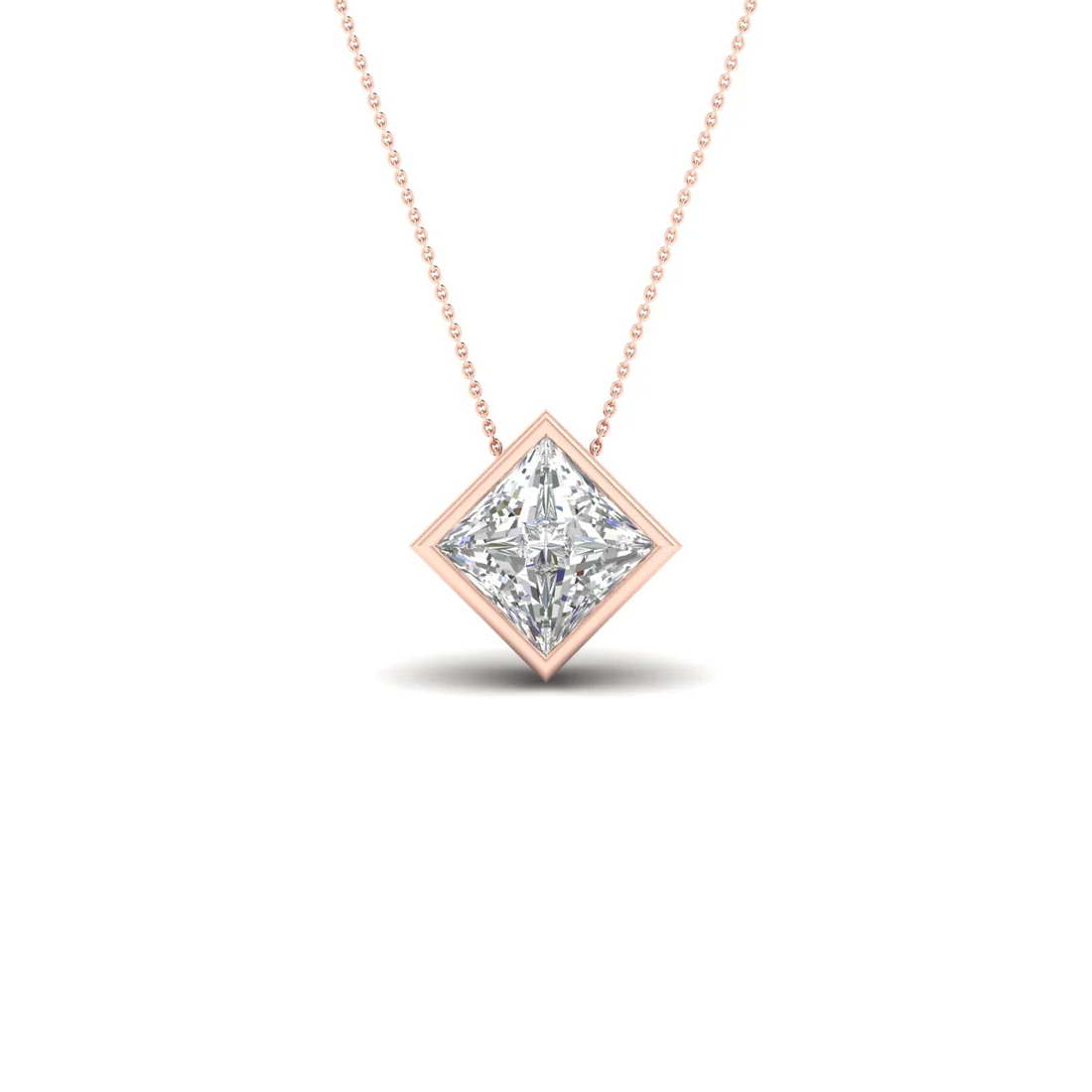 1 CTW Lab Grown Diamond Bezel Set Pendant