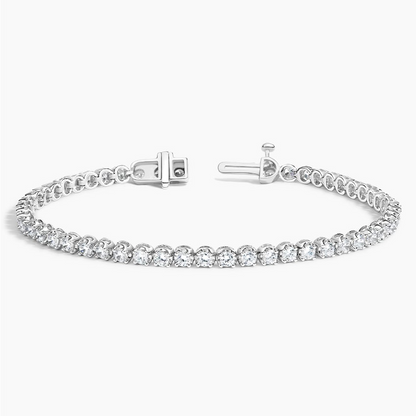 2CTW 6.5 inch Round Cut Certified Lab Grown Diamond Tennis Bracelet