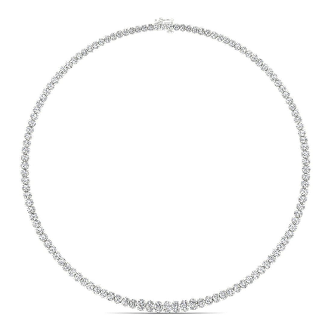 20CTW Lab Grown Diamond Tennis Chain Necklace For Women